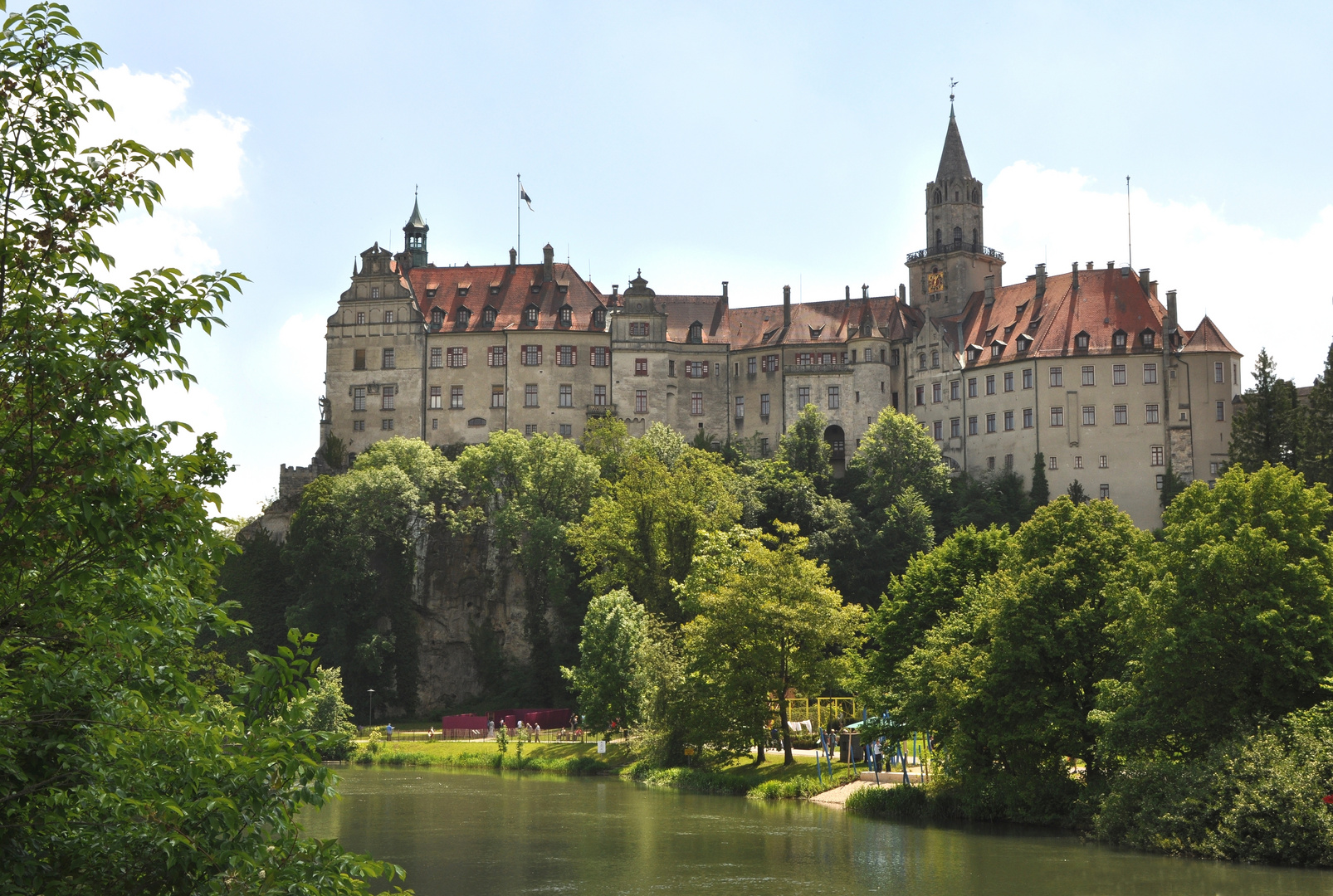 Schloss Sigmaringen , Nordwestansicht