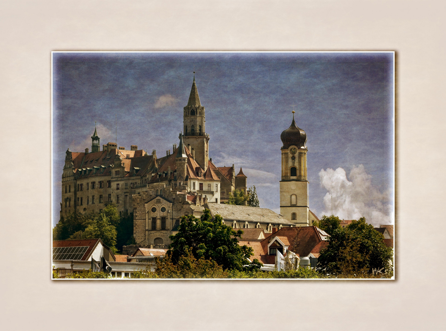 Schloss Sigmaringen / Postkartenansicht