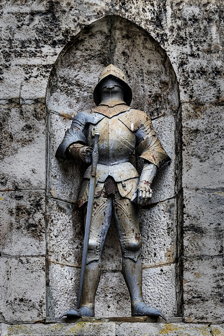 Schloss Sigmaringen - Ritter an der Treppe