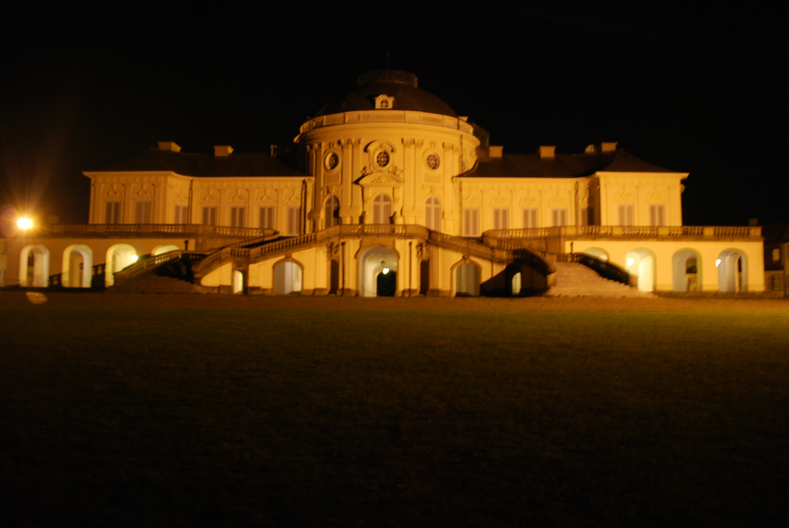 Schloss Solitude bei Nacht 1770