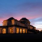 Schloss Solitude im Abendrot 