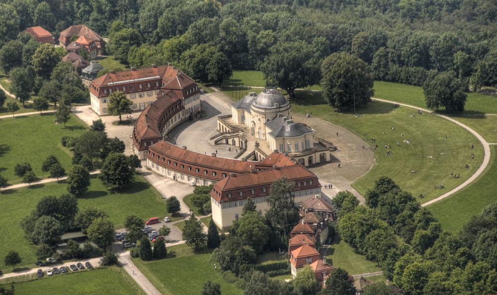 Schloss Solitude von oben