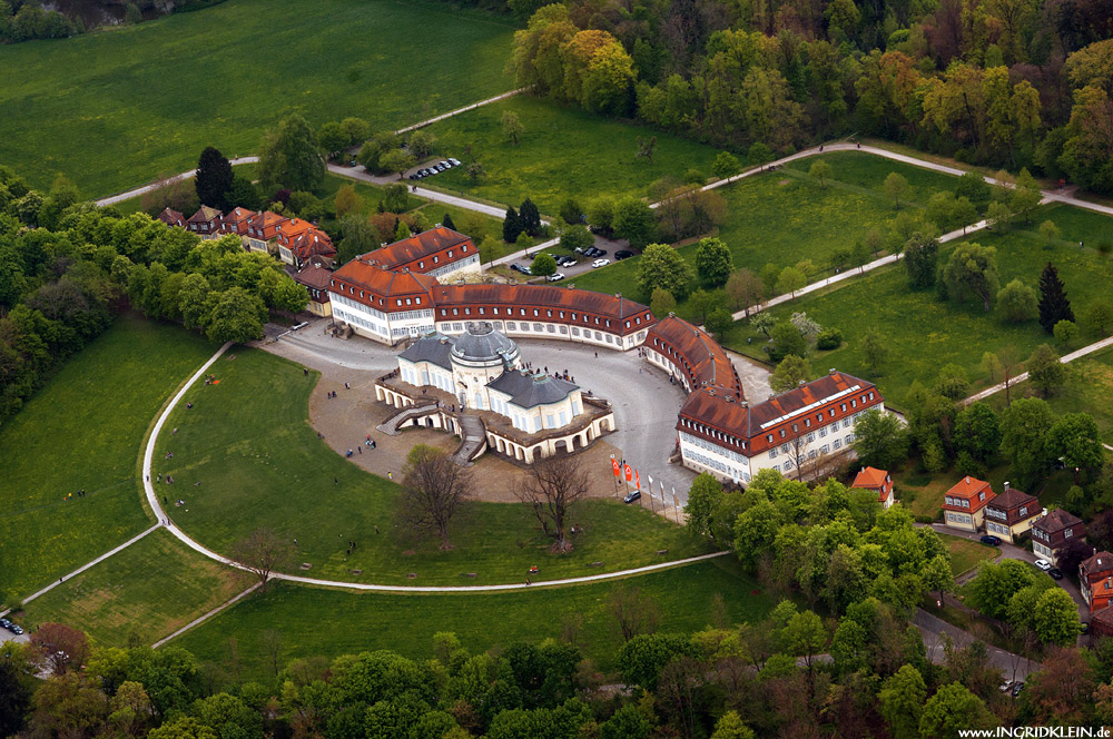 Schloss Solitude von oben