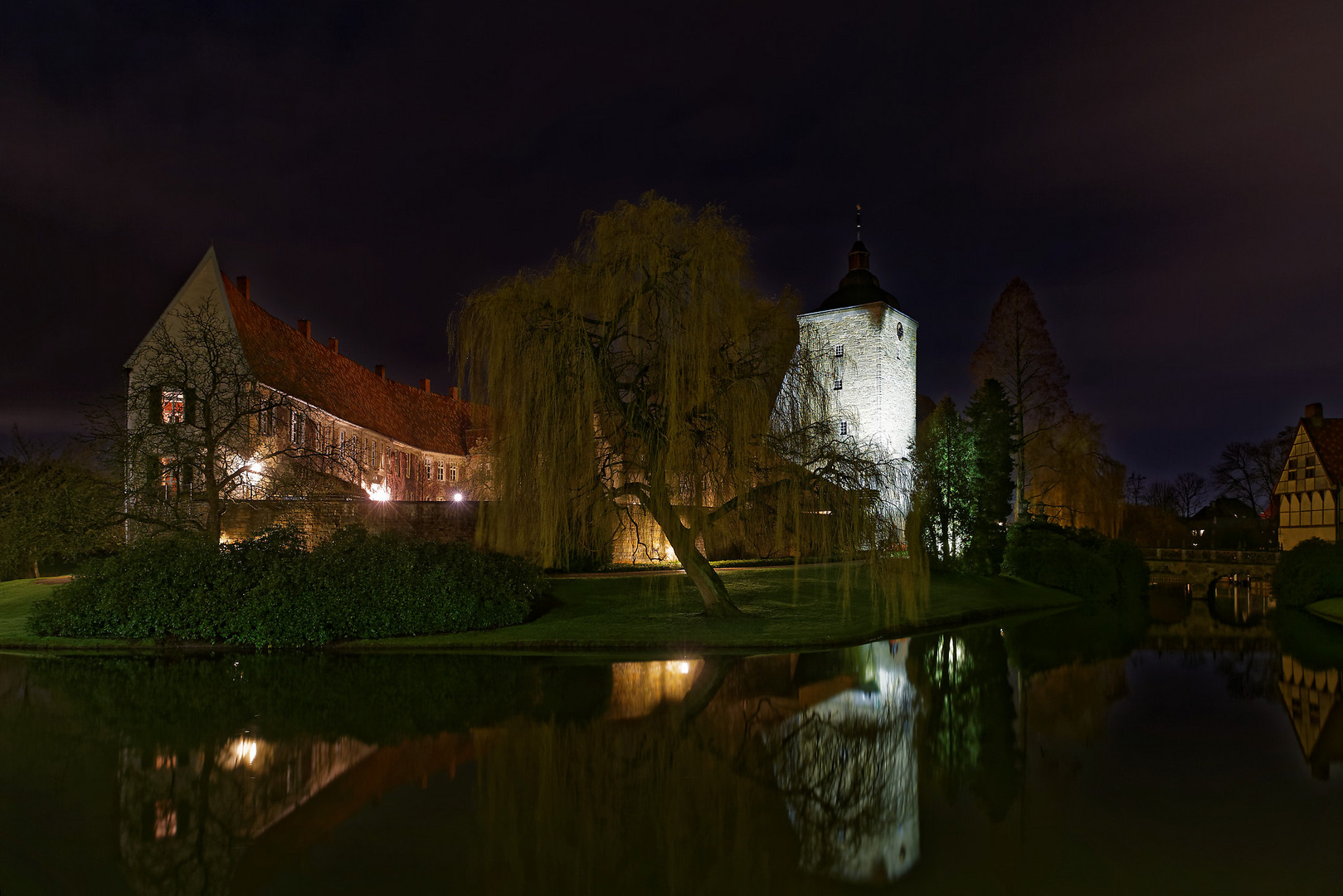 Schloss Steinfurt bei Nacht