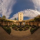 Schloss Stolzenfels Garten auf der Nordseite