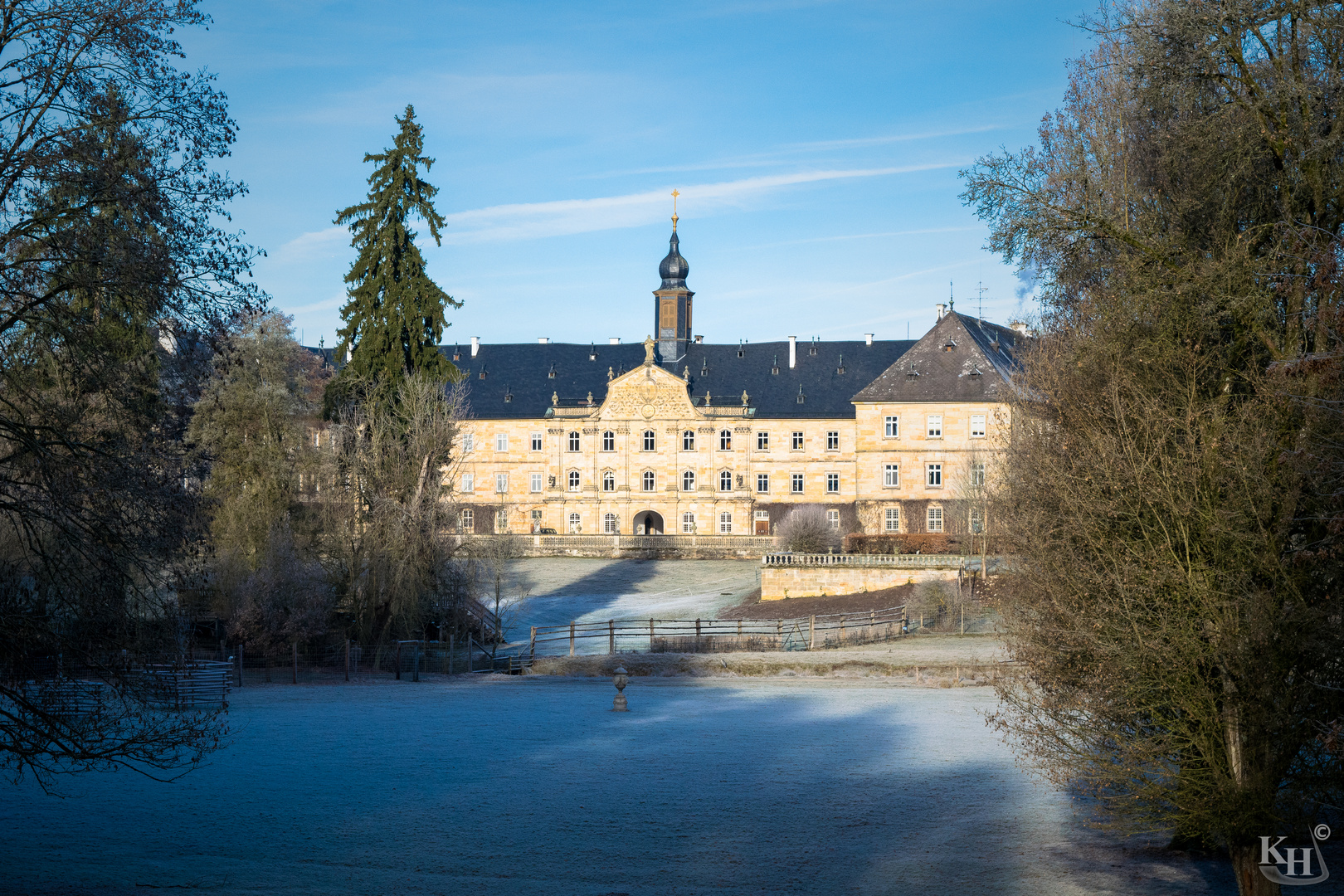 Schloss Tambach im Winter