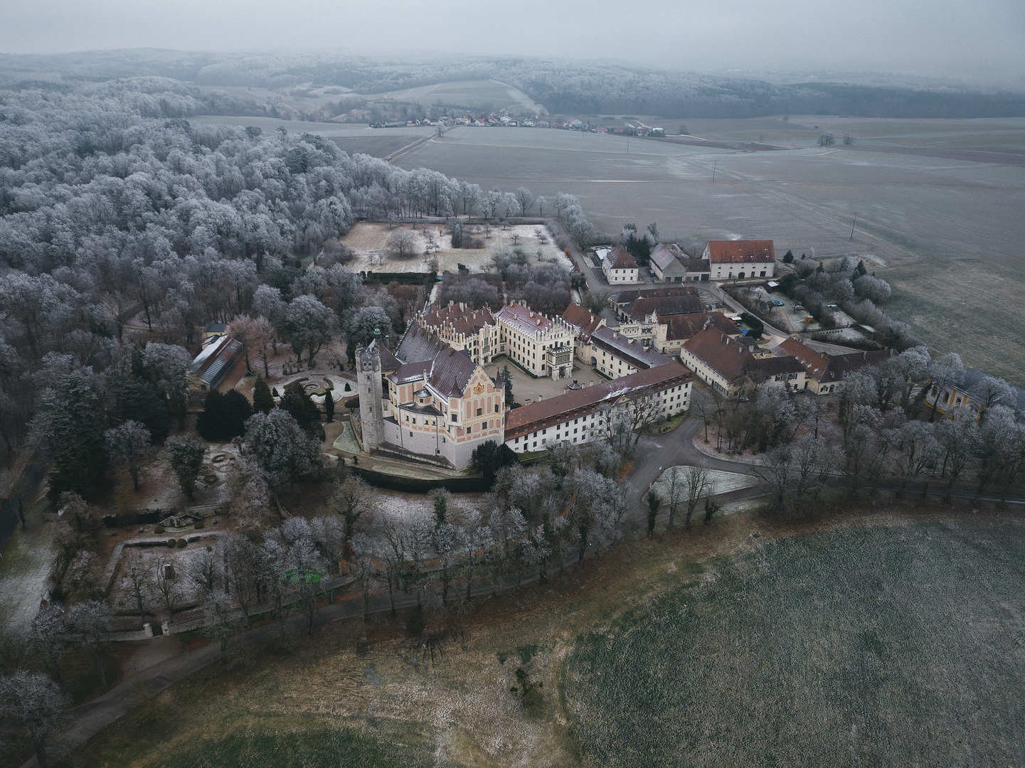 Schloss Taxis im Winterschlaf