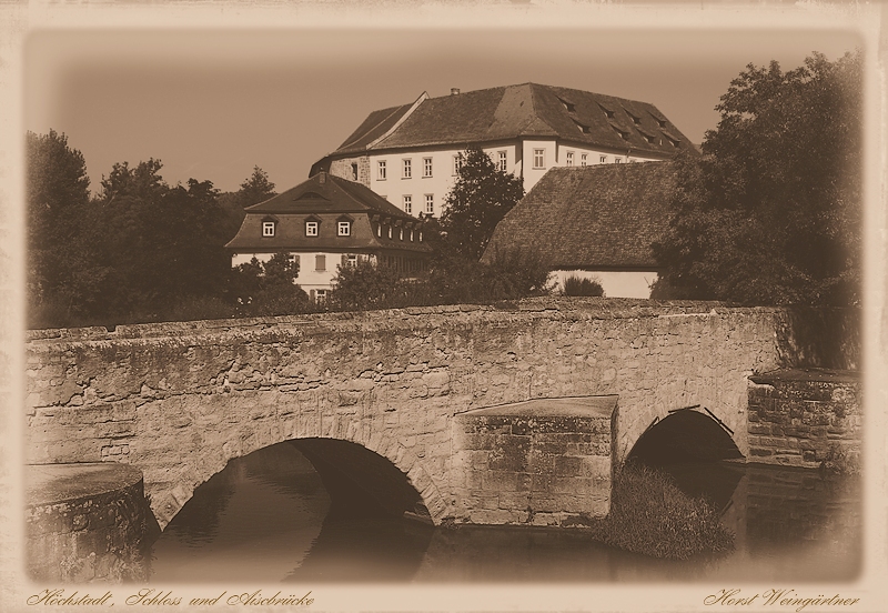 Schloss und Aischbrücke Höchstadt