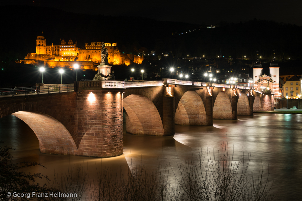    Schloss und alte Brücke in Heidelberg