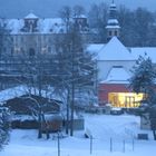 Schloss und Kirche Oberschwappach im Schnee