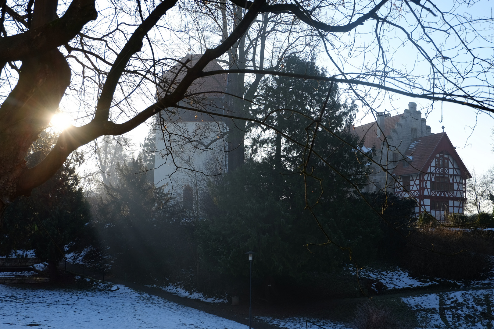 Schloß und Kirche von Neuenhof