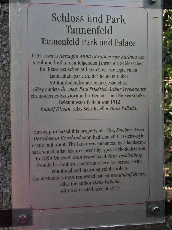 Schloss und Park Tannenfeld