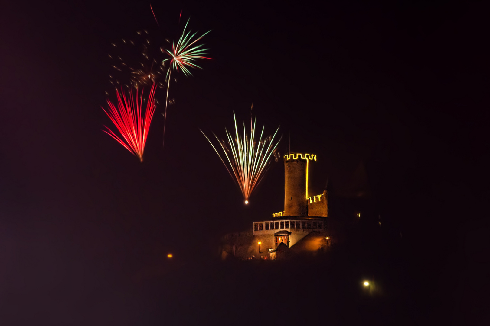 Schloss und Stadt Biedenkopf - Silvester 2018/19