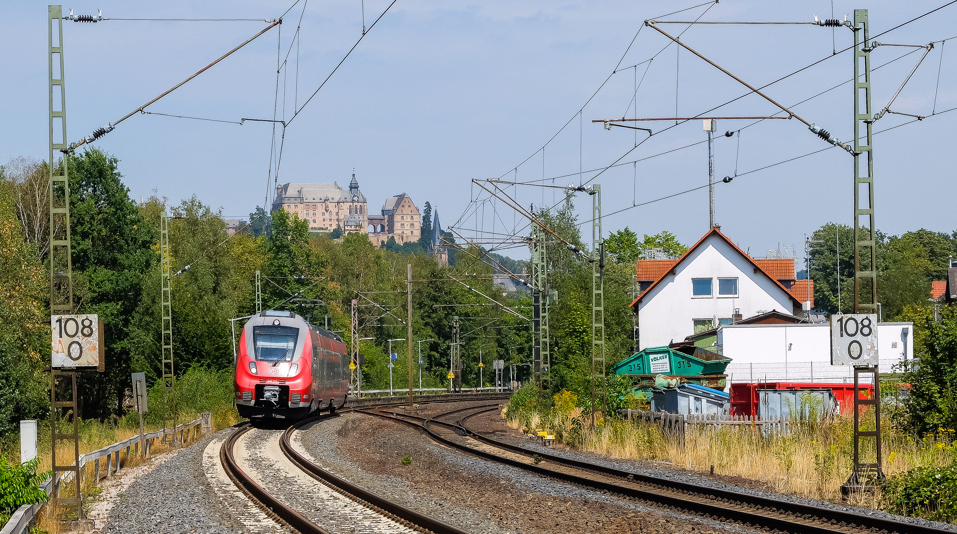 Schloß- und Streckenblick