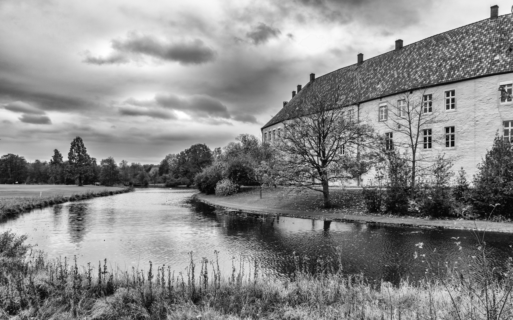 Schloß und Wassergraben in Steinfurt