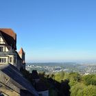 Schloß Veste in Coburg mit Blick auf die Stadt