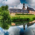 Schloss vor Husum - Panorama – in der Hafenstadt Husum im Bundesland Schleswig-Holstein