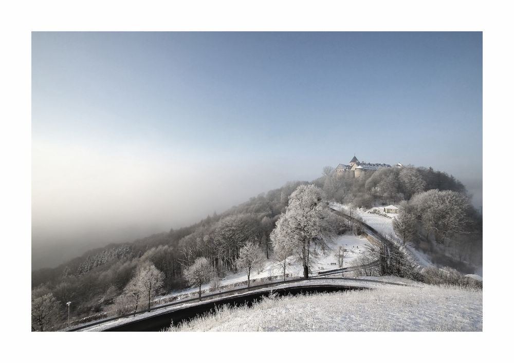 Schloss Waldeck und der Morgennebel