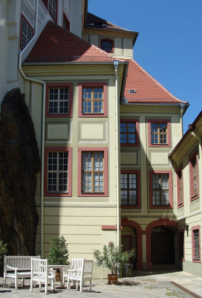 Schloss Weesenstein  Am Felsengang ( Ausschnitt )