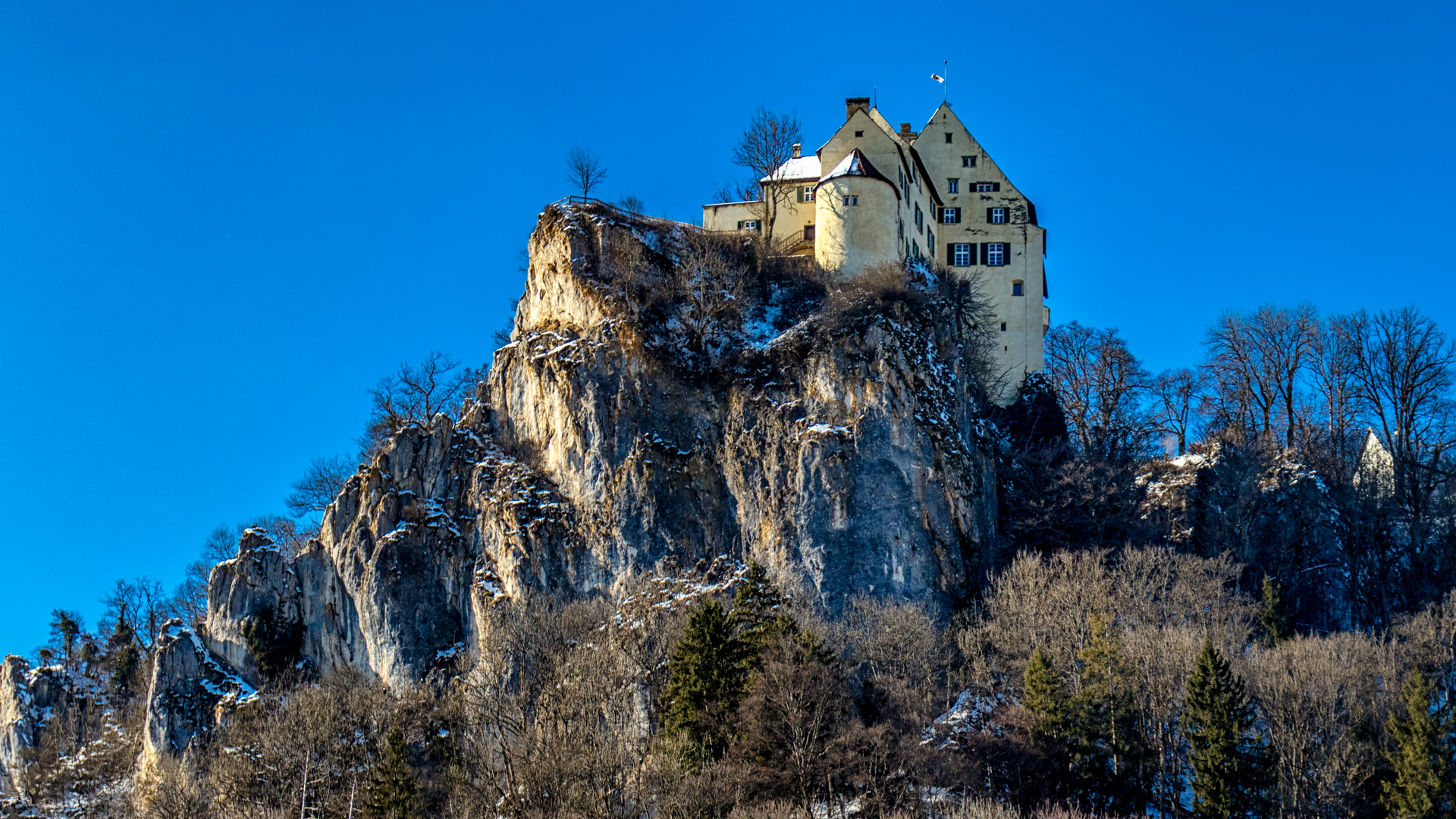 Schloss Werenwag im oberen Donautal