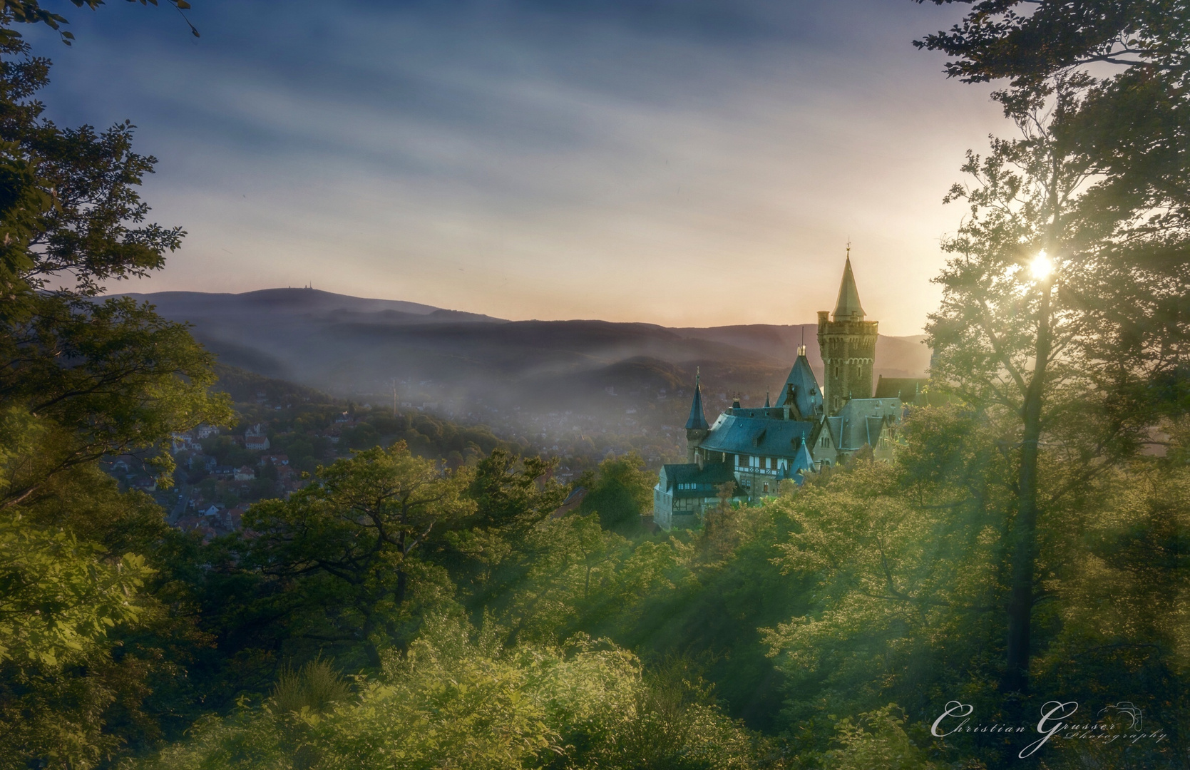 Schloss Wernigerode Foto & Bild architektur, sonnenuntergang, wald