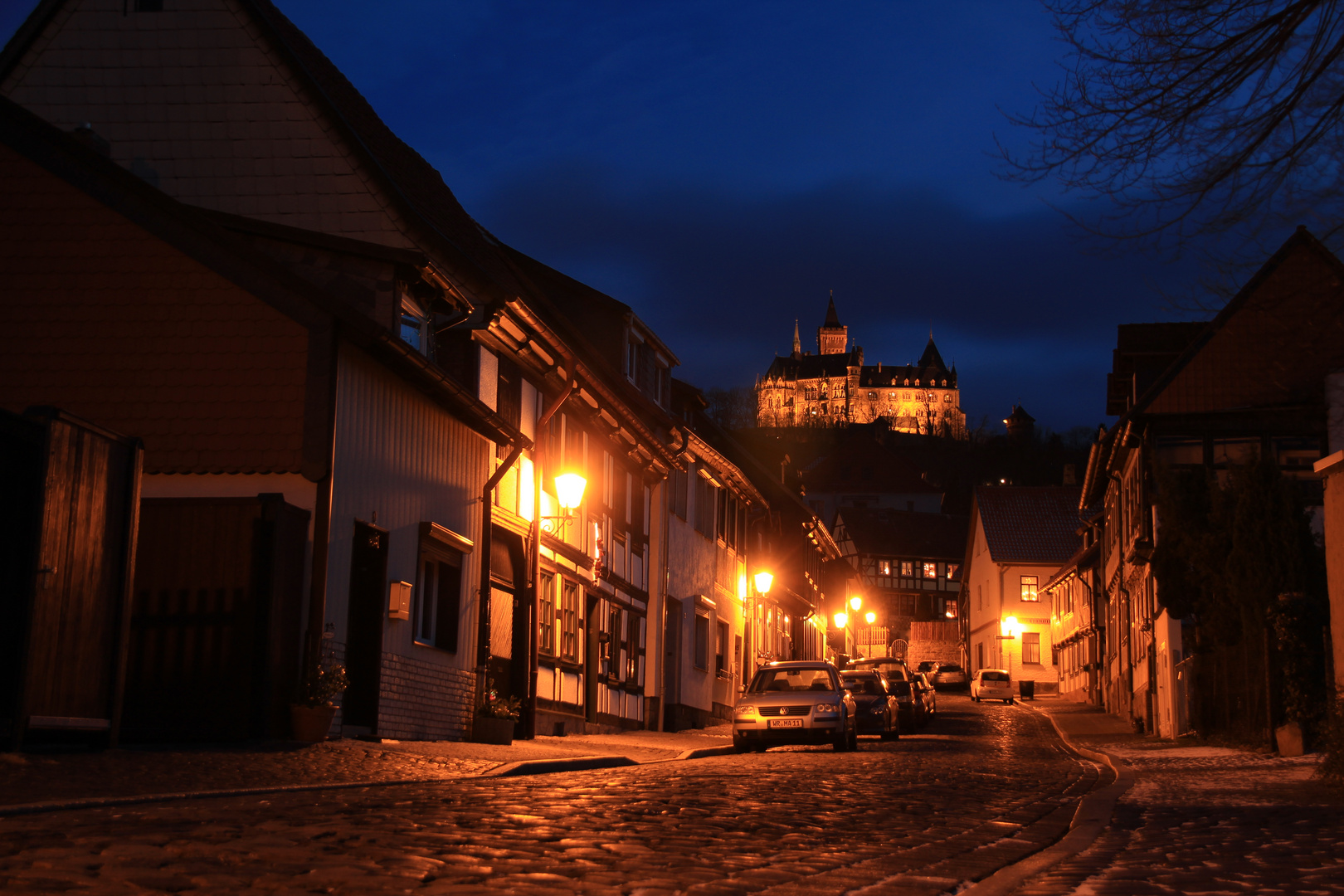 Schloss Wernigerode bei Nacht 