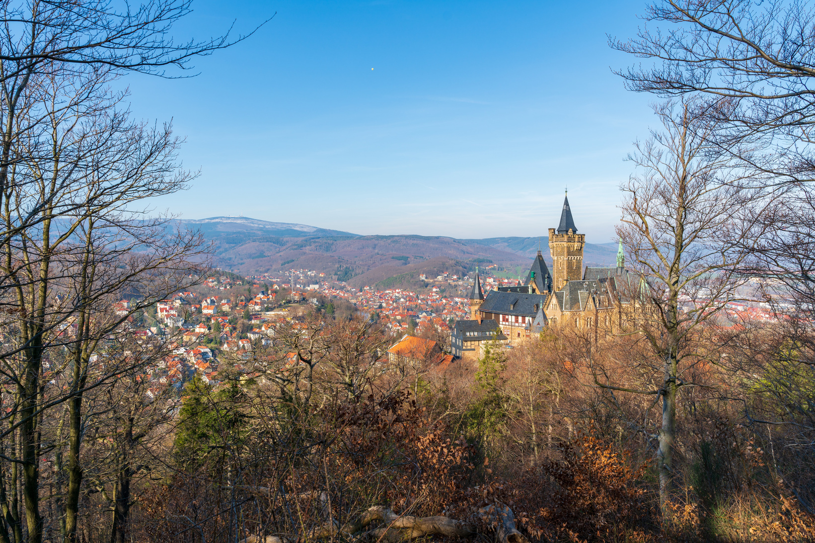 Schloss Wernigerode im Frühling