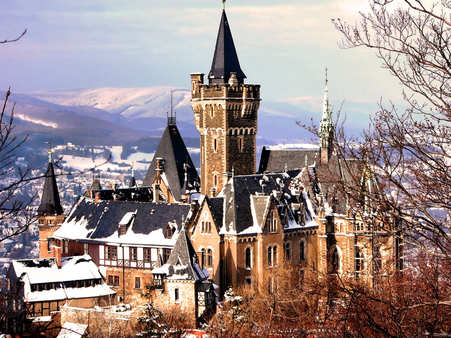 Schloß Wernigerode mit Puderzucker