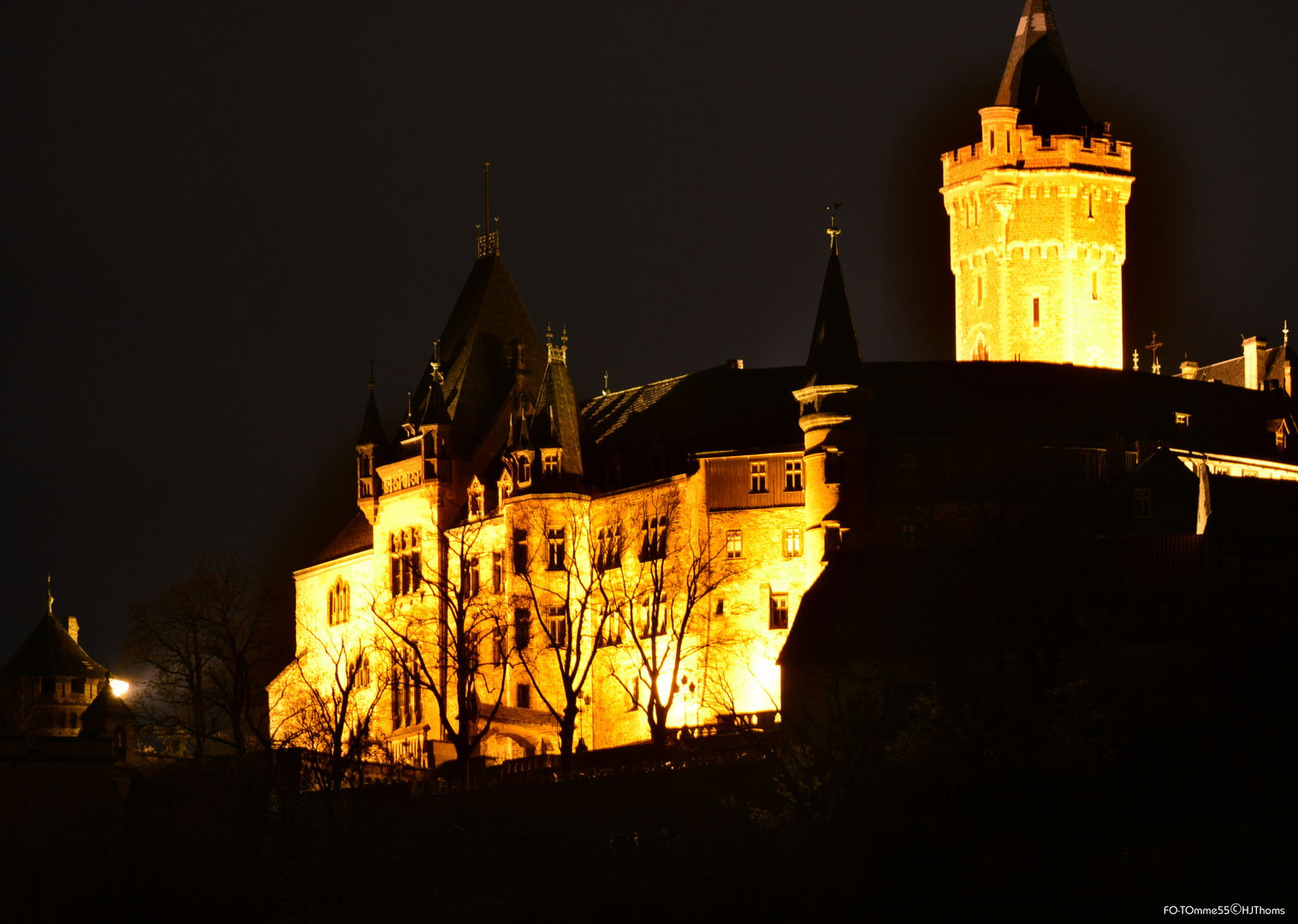 Schloß Werningerode bei Nacht