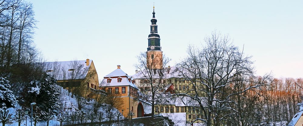 Schloss Wesenstein an einem eiskalten Februarmorgen...