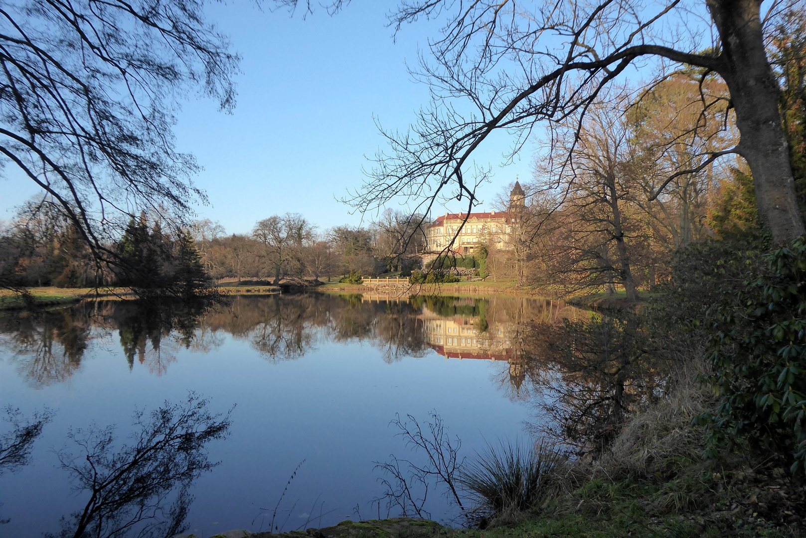 Schloss Wiesenburg im Januar