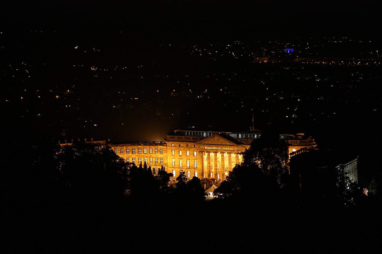 Schloss Wilhelmshöhe bei Nacht