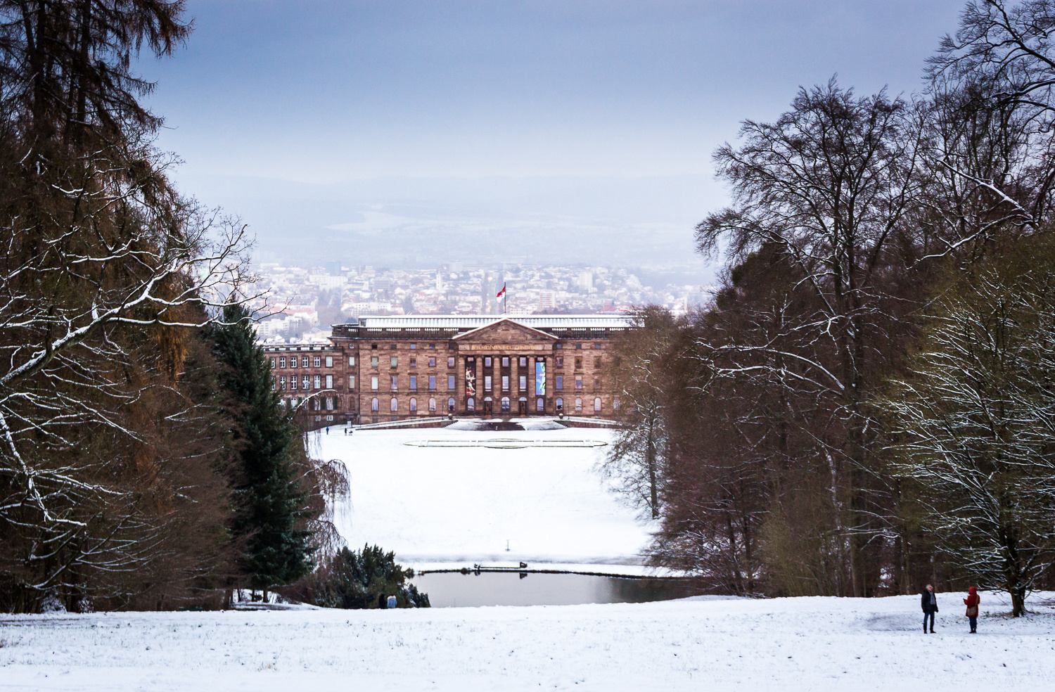 Schloss Wilhelmshöhe im Winter 