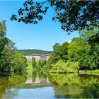 Schloss Wilhelmshöhe spiegelt sich im Lac