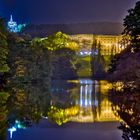 Schloss Wilhelmshöhe und Herkules spiegeln sich im Lac.