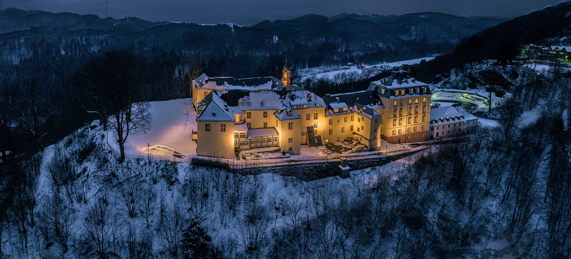 Schloss Wittgenstein Drohnenaufnahme Foto & Bild architektur