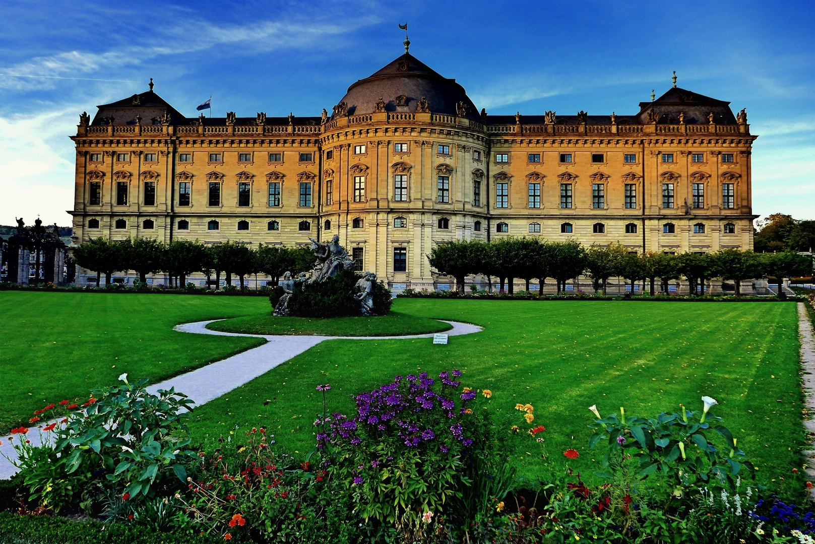 Schlossblick am Abend