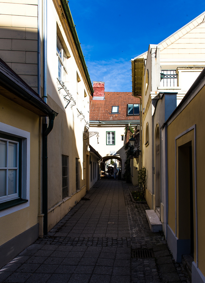 Schlosser Gässchen in der Kurstadt Baden bei Wien