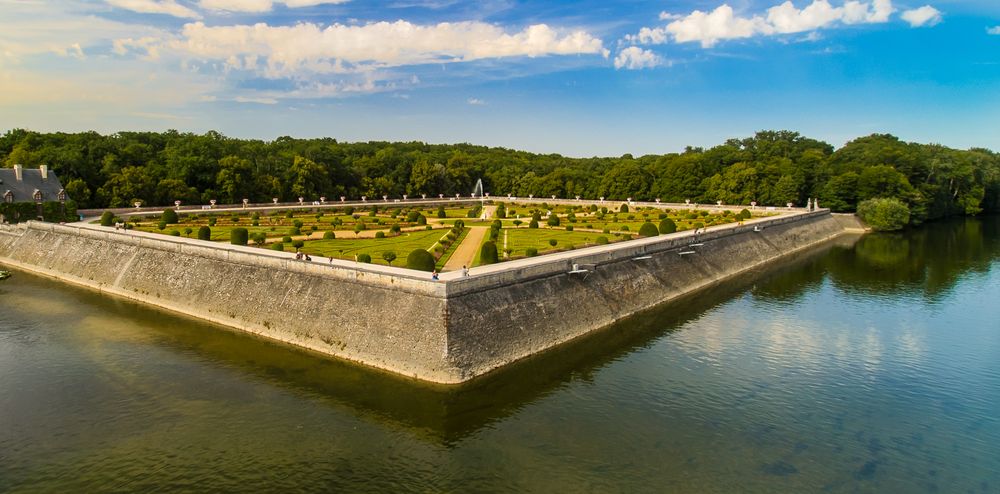 Schlossgarten Chenonceau - Loire/Frankreich