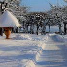 Schlossgarten Dachau im Schnee