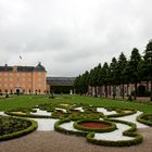Schlossgarten im Regen