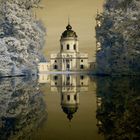 Schlossgarten in Schwetzingen in Infrarot