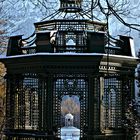 Schlossgarten Linderhof im Schnee