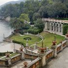 Schloßgarten mit Meerblick