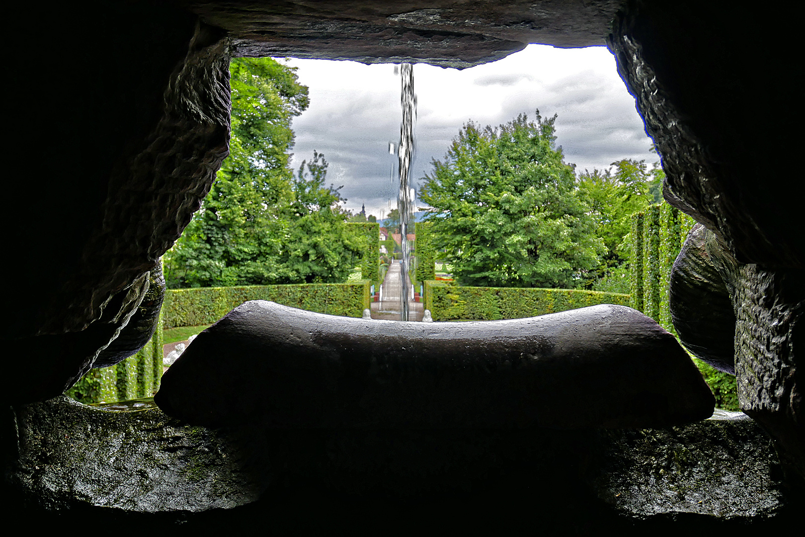 Schlossgarten Schwetzingen  Apollo-Tempel innen