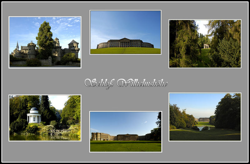 Schloßgarten und Schloß Wilhelmsburg.