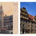Schlosshof - MERSEBURG - 23.04.1905 et de nos jours.