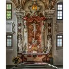 Schloßkapelle-Meersburg " Blick zum Altar..."