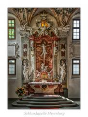 Schloßkapelle-Meersburg " Blick zum Altar..."