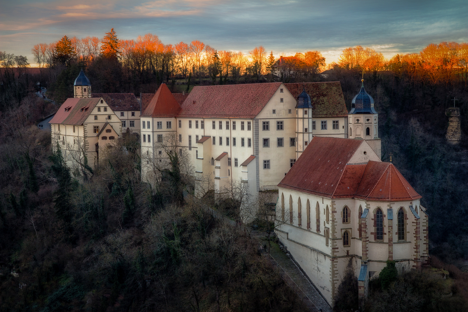 Schlosskirche und Schloss Haigerloch....